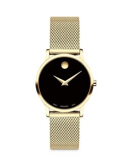 Музейные часы, 28 мм Movado, цвет Black 4353016 | black/gold