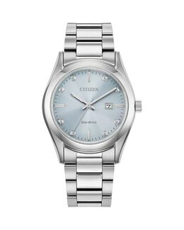 Роскошные часы Eco-Drive Sport, 33 мм Citizen, цвет Blue 4924011 | blue/silver