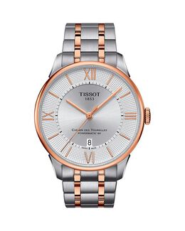 Двухцветные часы Chemin des Tourelles Powermatic 80, 42 мм Tissot, цвет Silver 4805374 | silver