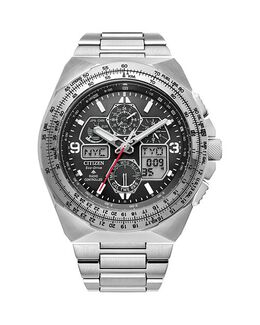 Хронограф Eco-Drive Promaster Air Skyhawk, 46 мм Citizen, цвет Black 4924014 | black/silver