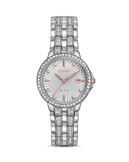 Часы с силуэтом, 28 мм Citizen, цвет Silver 2805143 | silver