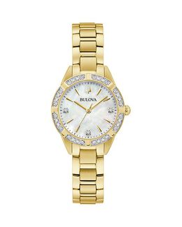 Классические часы Sutton, 28 мм Bulova, цвет Silver 4874624 | silver/gold
