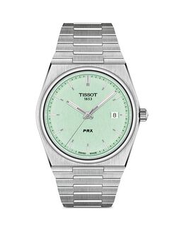 Часы PRX, 40 мм Tissot, цвет Green 4622226 | green/silver