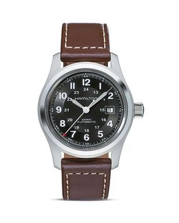Автоматические часы Khaki Field, 42 мм Hamilton, цвет Brown 1377434 | black/brown