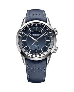 Часы Фрилансер GMT, 40,5 мм Raymond Weil, цвет Blue 4803408 | blue