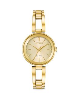 Часы Eco Drive Axiom, 28 мм Citizen, цвет Gold 4900930 | gold