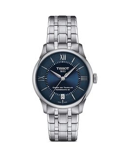 Часы Chemin des Tourelles Powermatic 80, 34 мм Tissot, цвет Blue 4707071 | blue/silver