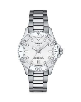 Часы Seastar 1000, 36 мм Tissot, цвет White 4303907 | white/silver