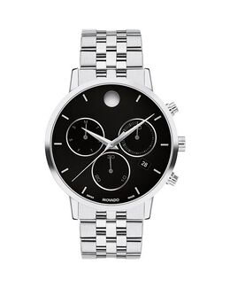 Музейный классический хронограф, 42 мм Movado, цвет Black 4877516 | black/silver
