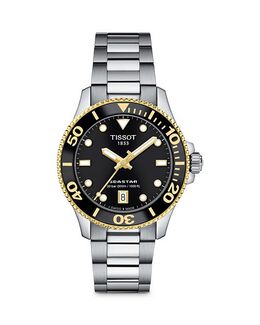 Часы Seastar 1000, 36 мм Tissot, цвет Black 4303909 | black/silver