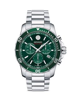 Хронограф из нержавеющей стали серии 800, 42 мм Movado, цвет Green 4717705 | green/silver