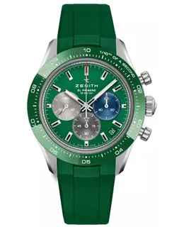 Men's Sports Watch Chronomaster Sport Green Dial Rubber Strap - Model 03.3119.3600/56.R952