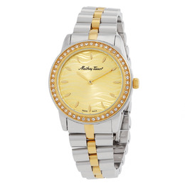 Mathey-Tissot Artemis Quartz Crystal Champagne Dial Ladies Watch d10860bqdi