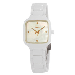 Rado True Quartz Diamond White Mother of Pearl Dial Ladies Watch R27072902