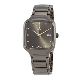 Rado True Square Automatic Diamond Grey Dial Unisex Watch R27077702