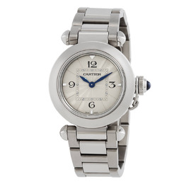 Cartier Pasha De Cartier Quartz Silver Dial Ladies Watch wspa0021