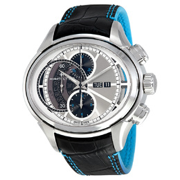 Hamilton Jazzmaster Face to Face II Chronograph Automatic Mens Silver Dial