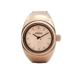Fossil Watch Ring - Rose Gold-Tone Quartz Ladies' Chronometer ES5247