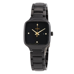 Rado True Quartz Diamond Black Dial Ladies Watch r27080722