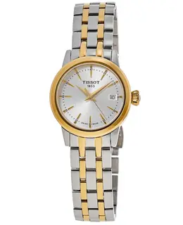 Tissot Classic Dream Lady Silver Dial Two-Tone Steel Women's Watch, Model T129.210.22.031.00