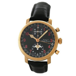 Pre-owned Dubey & Schaldenbrand Moondate Automatic Black Dial Mens Watch 00176254316120