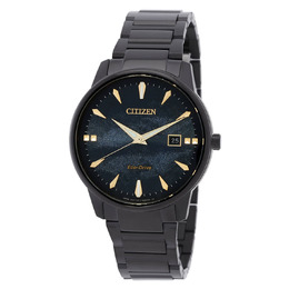 Citizen Pair Eco-Drive Blue Dial Mens Watch BM7595-89L