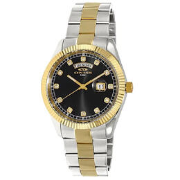 Oniss ONZ3881 Mens Watch - 2-tone Gold and All Stainless Steel Case/Band