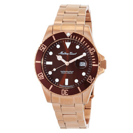 Mathey-Tissot Mathy Vintage Quartz 42 mm LE Brown Dial Mens Watch h908aprm