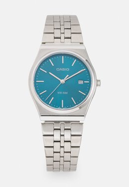 Часы Watch Unisex Casio, цвет silver-coloured/petrol blue c1554m04r-l11 | silver-coloured/petrol blue