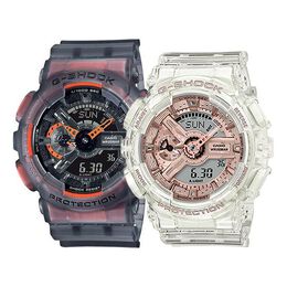 Часы Casio G-Shock Analog-Digital 'Black White', белый ga-110ls-1apr&gma-s110sr-7apr | black white