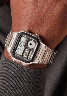 Цифровые часы Casio, серебро c1552f00n-104 | silver
