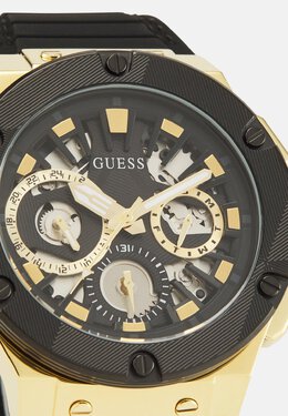 Наручные часы Circuit Guess, черные солнечные лучи/золотой цвет gu152m08y-q11 | black sunray/gold-coloured