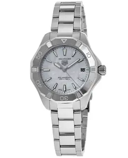 Tag Heuer Aquaracer Professional 200 Solargraph Mother of Pearl Dial Steel Women's Watch wbp1312.ba0005