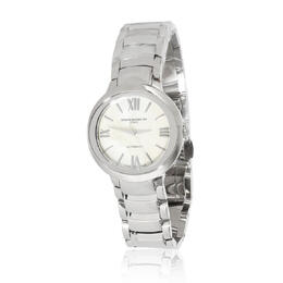 Pre-owned Baume & Mercier Promesse Automatic White Dial Ladies Watch moa10182