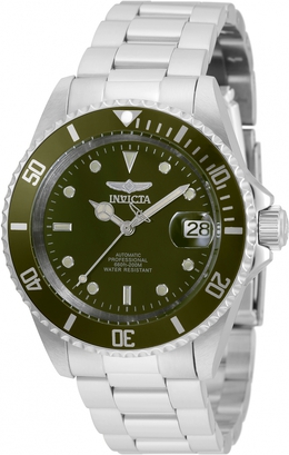 Invicta Pro Diver Date Automatic Mens Watch - Green Dial, SII NH35A Movement