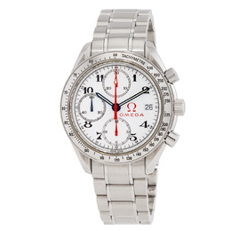 Pre-owned Omega Speedmaster Chronograph Automatic White Dial Mens Watch 3513.20.00