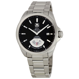 Pre-owned Tag Heuer Grand Carrera Black Dial Mens Watch wav511a.ba0900