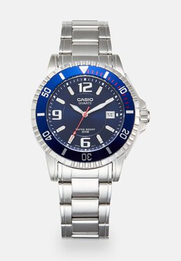 Часы Casio, серебристый/синий c1552m05q-d12 | silver-coloured/blue