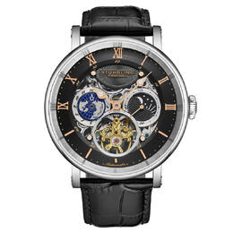 Stuhrling Original M18230 Mens Automatic Chronograph Black Dial Watch