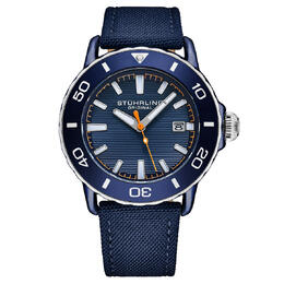 Stuhrling Original Mens Aquadiver Quartz Blue Dial Watch m18251