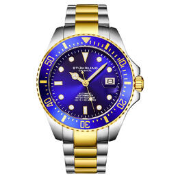Stuhrling Original Aquadiver Automatic Blue Dial Mens Watch m18256