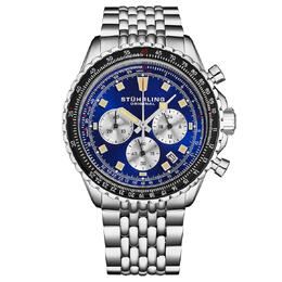 Stuhrling Original Monaco Chronograph Quartz Blue Dial Mens Watch M18218