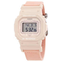 Casio GMDS5600CT-4 Alarm Quartz Mens Watch: Nude Resin/Bio-Based Case, Cloth Strap