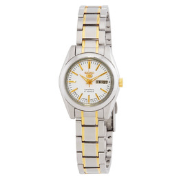 Seiko Automatic White Dial Ladies Watch symk19j1