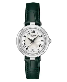Authentic Tissot T-Lady Bellissima Mother of Pearl Dial Leather Strap Women's Watch Model T126.010.16.113.02