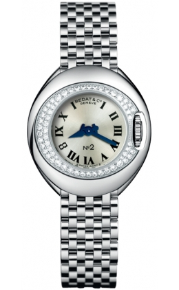 Bedat No. 2 Silver Dial Stainless Steel Diamond Ladies Watch 227.031.600