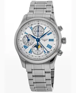 Longines Master Collection Automatic Chronograph Silver Dial Steel Men's Watch l2.773.4.71.6