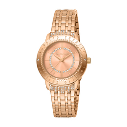 Roberto Cavalli Fashion Watch RC5L030M0075 Quartz Rose Gold Dial Ladies
