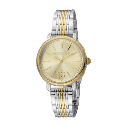 Roberto Cavalli Fashion Watch Quartz Champagne Dial Ladies Watch rc5l034m0075
