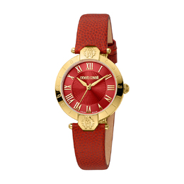 Roberto Cavalli Fashion Watch Quartz Red Dial Ladies Watch rv1l166l0021